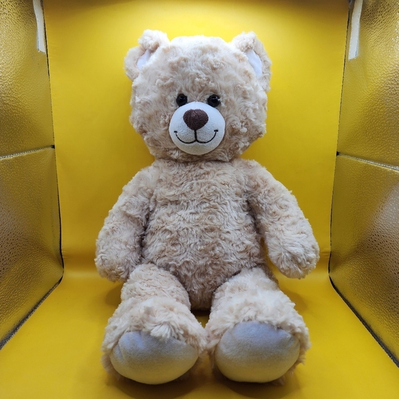 🧸 Build A Bear Happy Hugs Teddy Bear 2020 Stuffed Plush Animal 16" Beige Cream - Picture 1 of 8